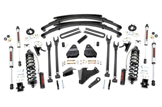 6 Inch Lift Kit Gas 4 Link RR Spring C/O V2 Ford F-250/F-350 Super Duty (05-07) Rough Country