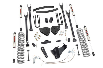 6 Inch Suspension Lift Kit 4-Link w/V2 Shocks 08-10 F-250/350 4WD Rough Country