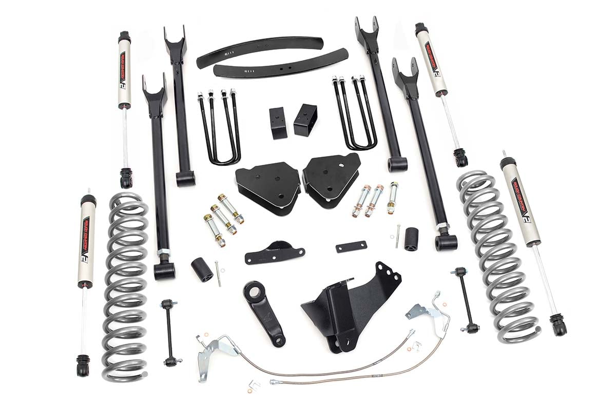 6 Inch Lift Kit | Gas | 4 Link | V2 | Ford F-250/F-350 Super Duty 4WD (08-10) Rough Country