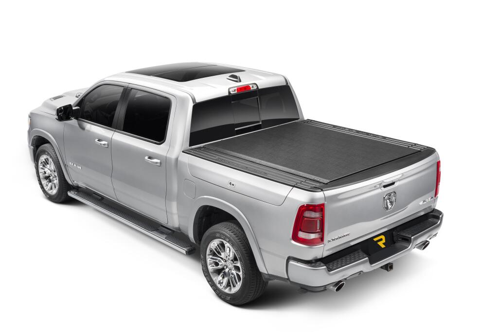Lo Pro Tonneau Cover Black Black 2019-2026 (New Body Style) Ram 5 Foot 7 Inch Bed with RamBox with or without Multifunction Tailgate Truxedo