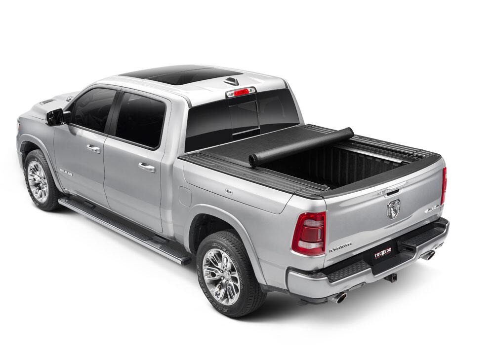 Lo Pro Tonneau Cover Black Black 2019-2026 (New Body Style) Ram 5 Foot 7 Inch Bed with RamBox with or without Multifunction Tailgate Truxedo-9