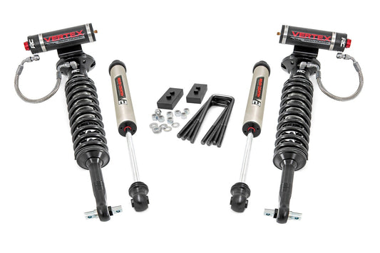 Rough Country 2.0 Inch Ford Leveling Lift Kit w/Vertex and V2 Shocks For 2021 F-150 Rough Country