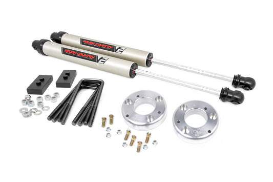 Rough Country 2.0 Inch Ford Leveling Lift Kit w/V2 Shocks For 2021 F-150 Rough Country