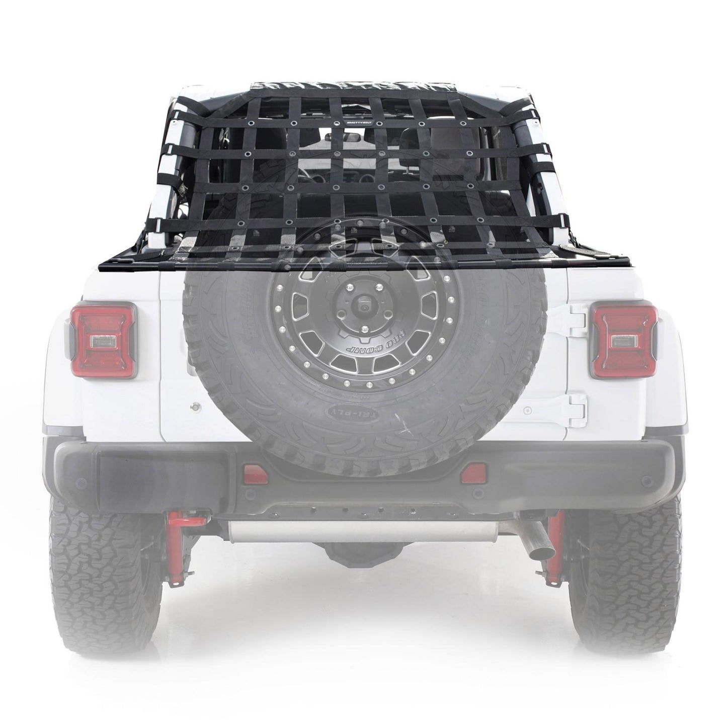 C - Res2 Cargo Restraint System Black 2 Inch Webbing 2018-2023 Jeep Wrangler JL 4 Door 3.6L Smittybilt