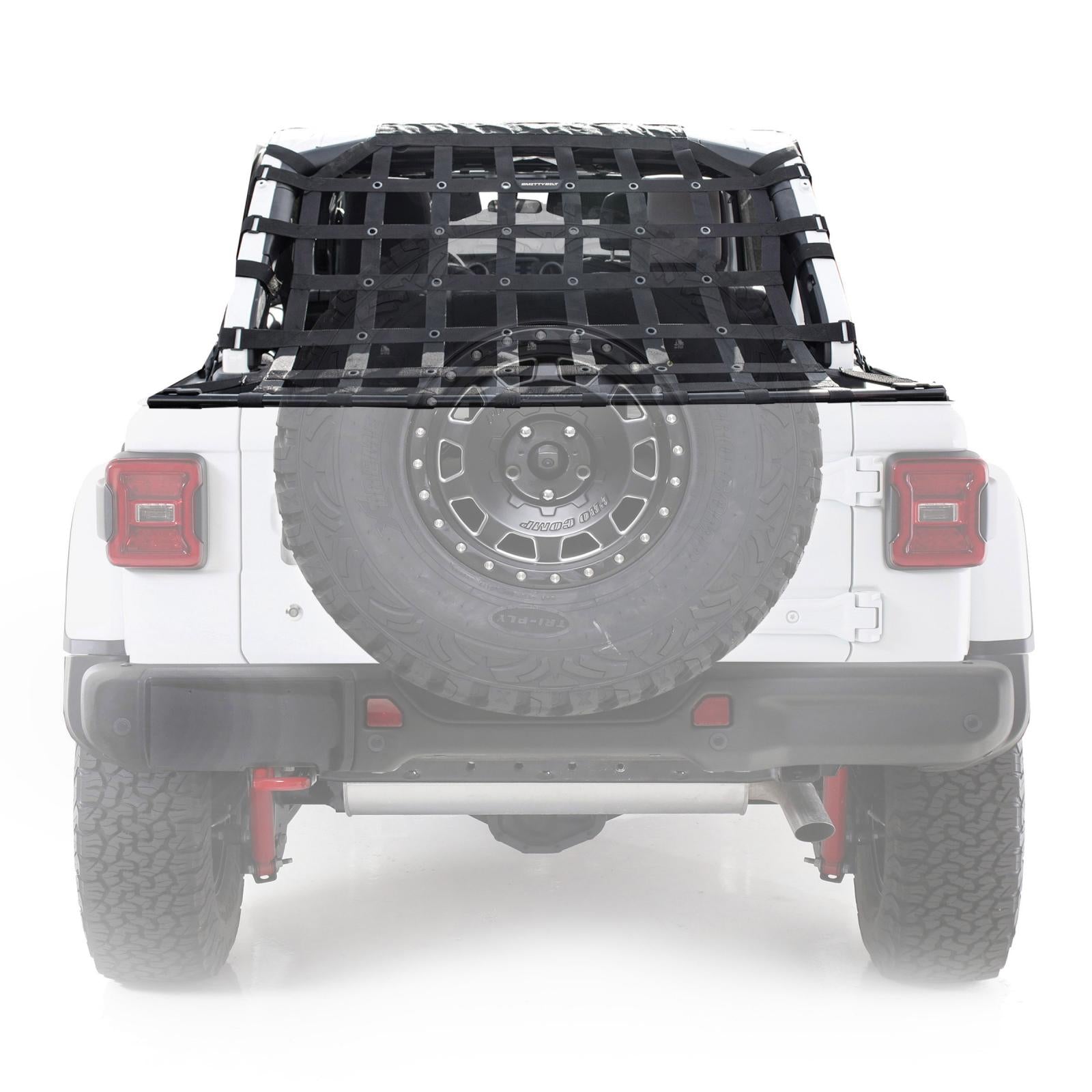 C - Res2 Cargo Restraint System Black 2 Inch Webbing 2018-2023 Jeep Wrangler JL 4 Door 3.6L Smittybilt