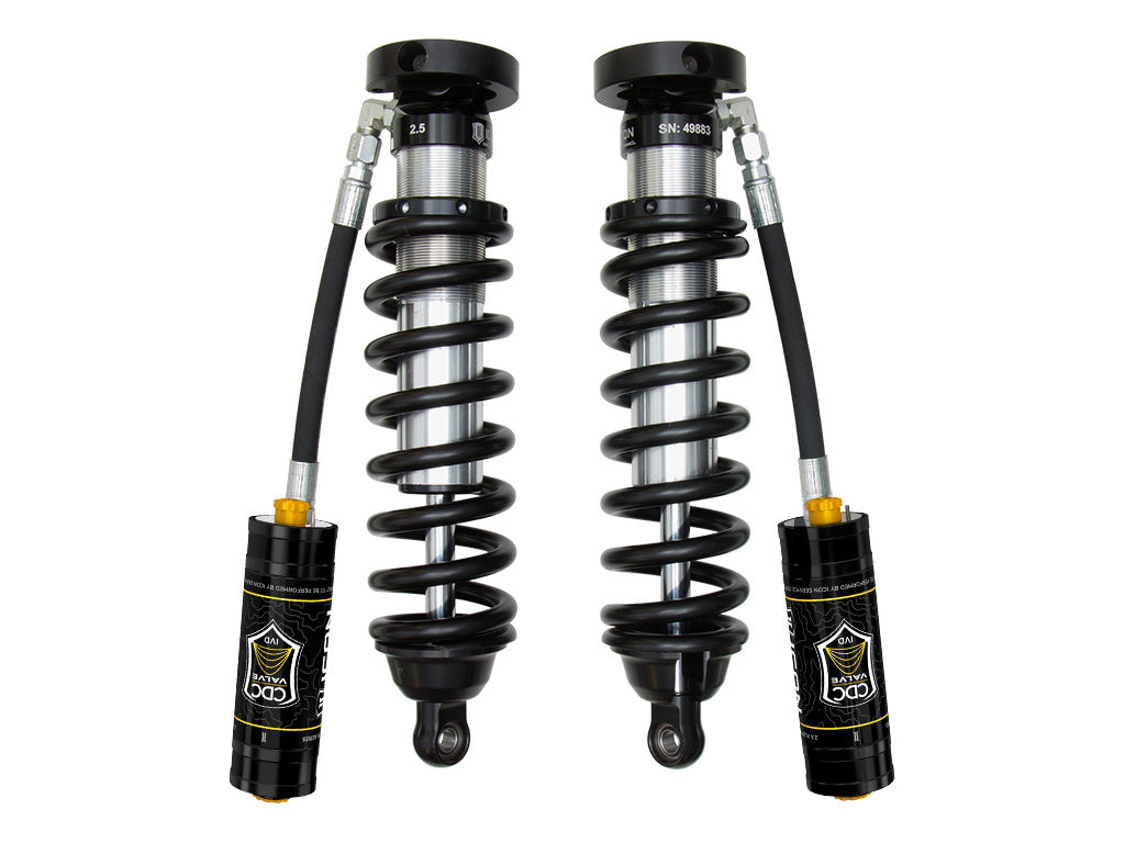 1996-2002 Toyota 4Runner 0-3 Inch Lift Front V.S. 2.5 Series Coilover Kit Extended Travel Remote Reservoir W/ CDCV ICON Vehicle Dynamics