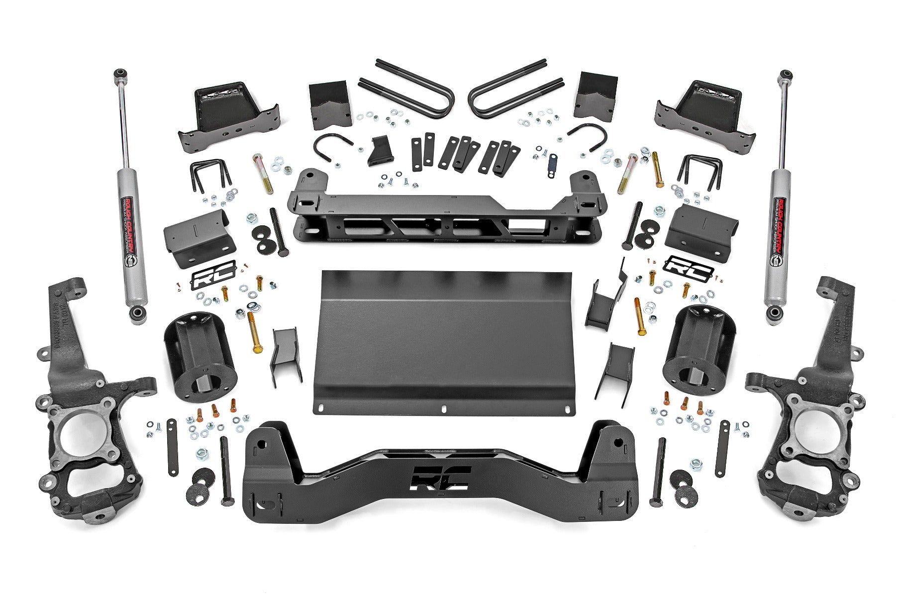 Rough Country 6 Inch Lift Kit Ford 2021 F-150 4WD Rough Country