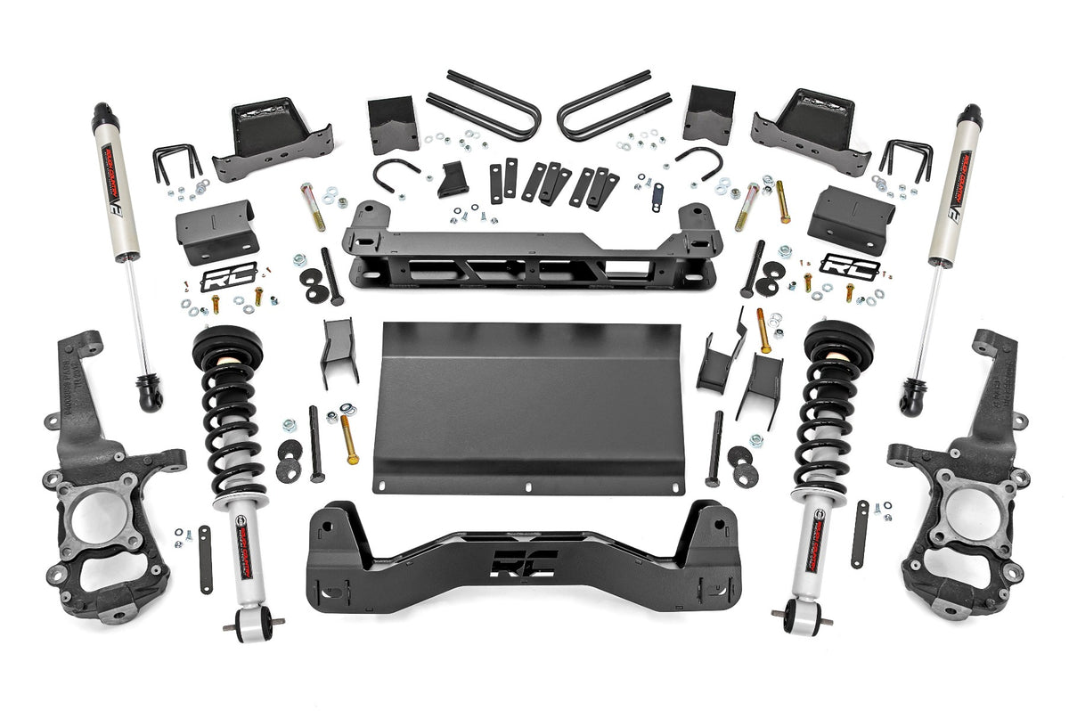 6 Inch Lift Kit N3 Struts/V2 2021 Ford F-150 4WD Rough Country