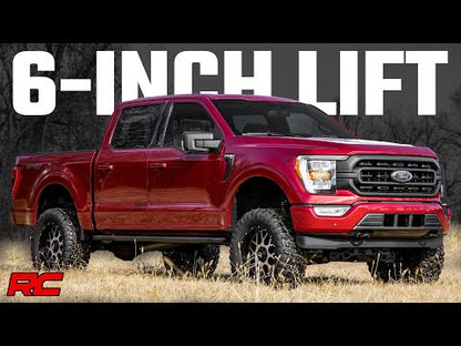 6 Inch Lift Kit N3 Struts/V2 2021 Ford F-150 4WD Rough Country-1