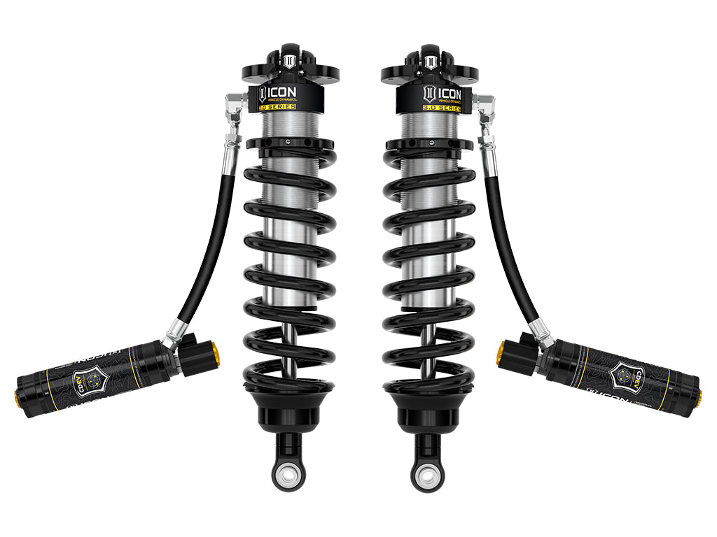 2022-2025 Toyota Tundra 1.25-3.25 Inch Lift 2023-2025 Sequoia 3-4.25 Inch Lift V.S. 3.0 Series Front Coilover Kit Remote Reservoir W CDEV Pair ICON Vehicle Dynamics-1