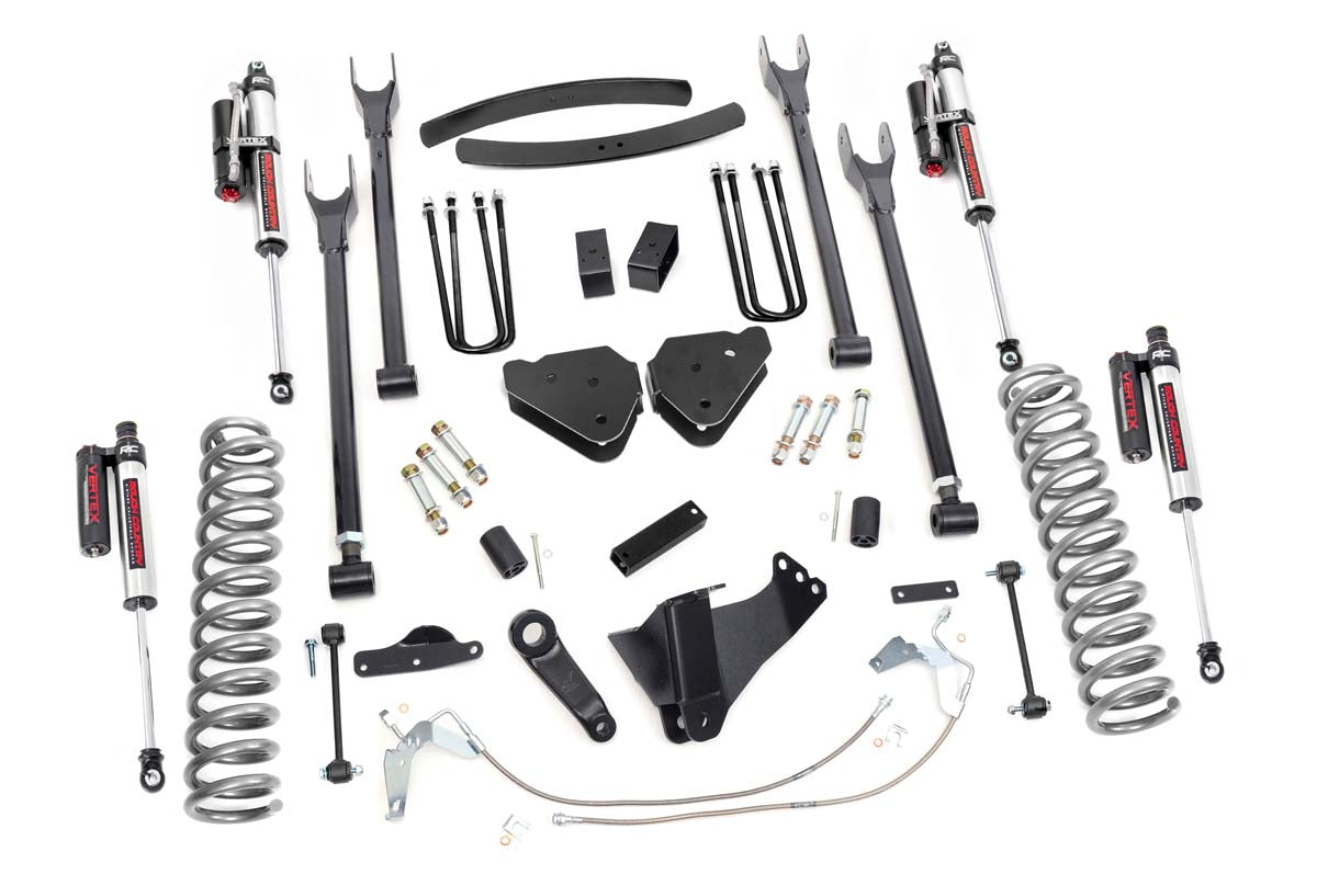 Rough Country Ford F-250/F-350 6 Inch 4-Link Suspension Lift Kit For 08-10 Ford F-250/F-350 Gas 4WD Rough Country