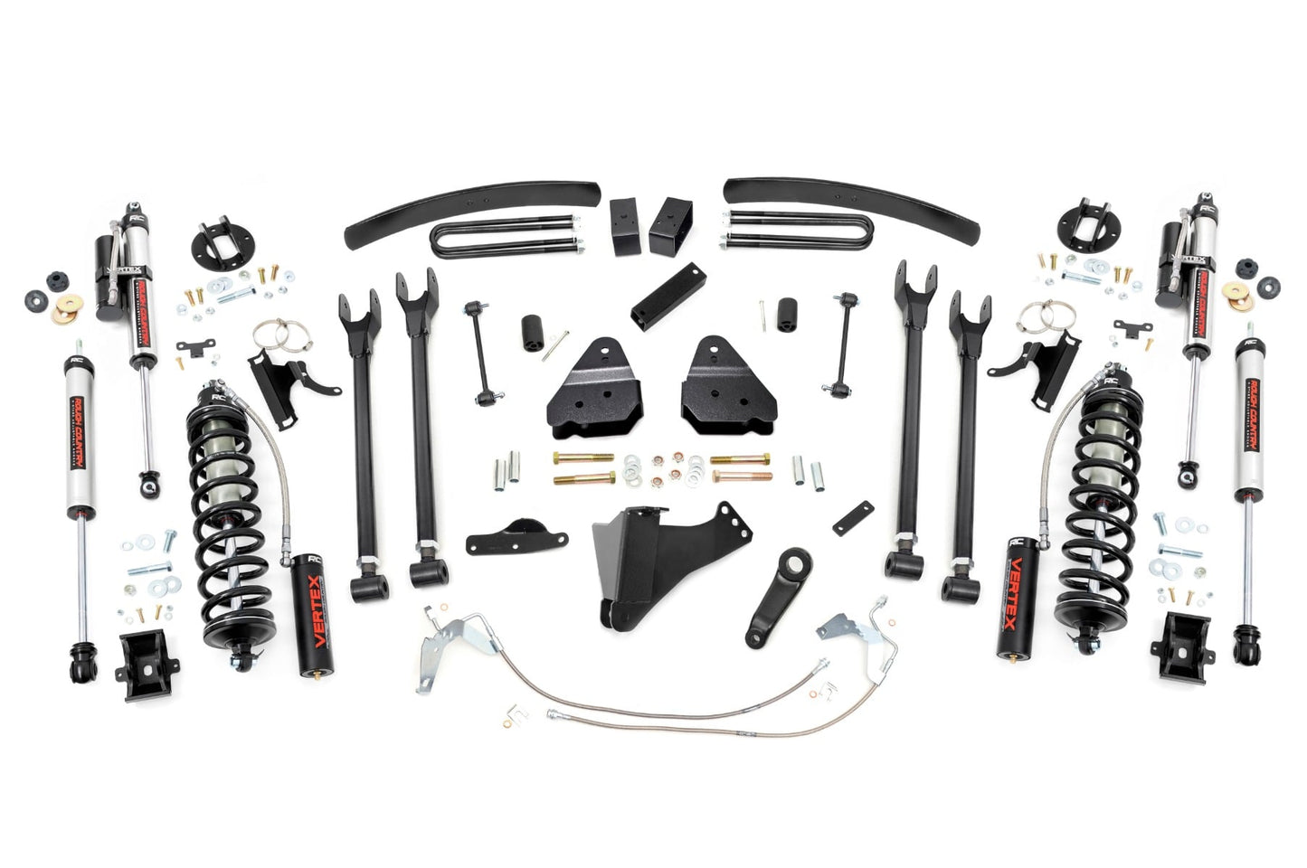 6 Inch Lift Kit Gas 4 Link C/O Vertex Ford F-250/F-350 Super Duty (08-10) Rough Country