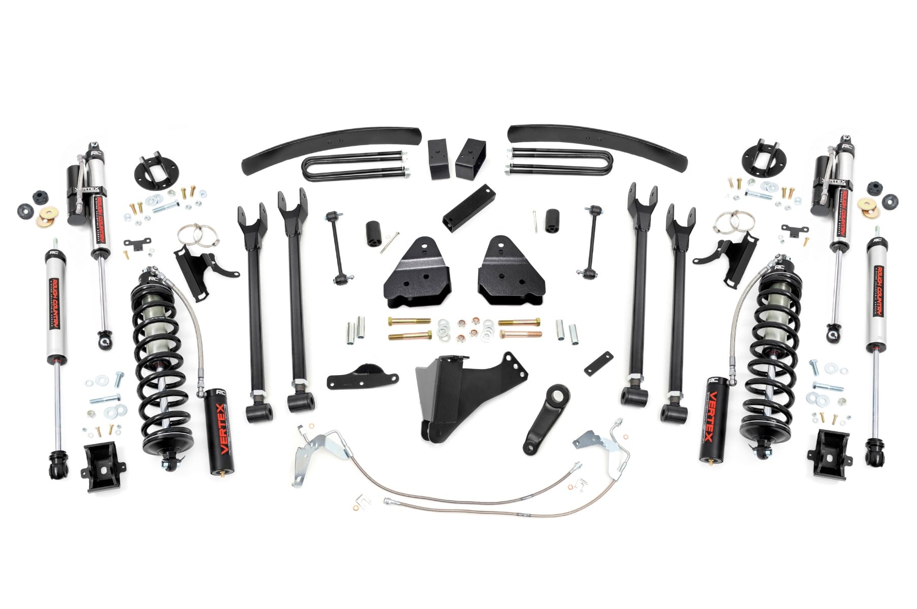6 Inch Lift Kit Gas 4 Link C/O Vertex Ford F-250/F-350 Super Duty (08-10) Rough Country
