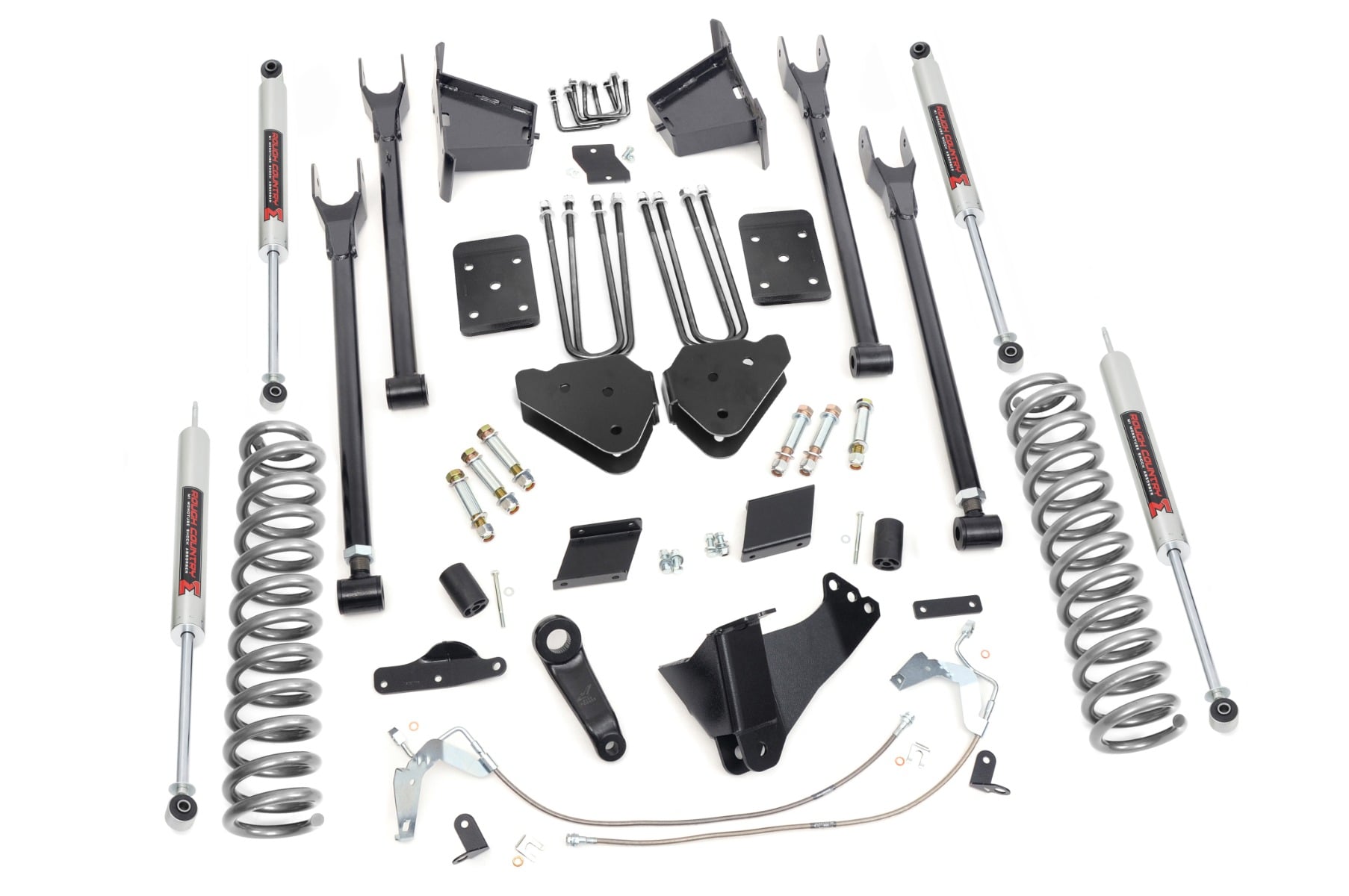 6 Inch Lift Kit 4 Link OVLD M1 Ford F-250 Super Duty 4WD (2015-2016) Rough Country