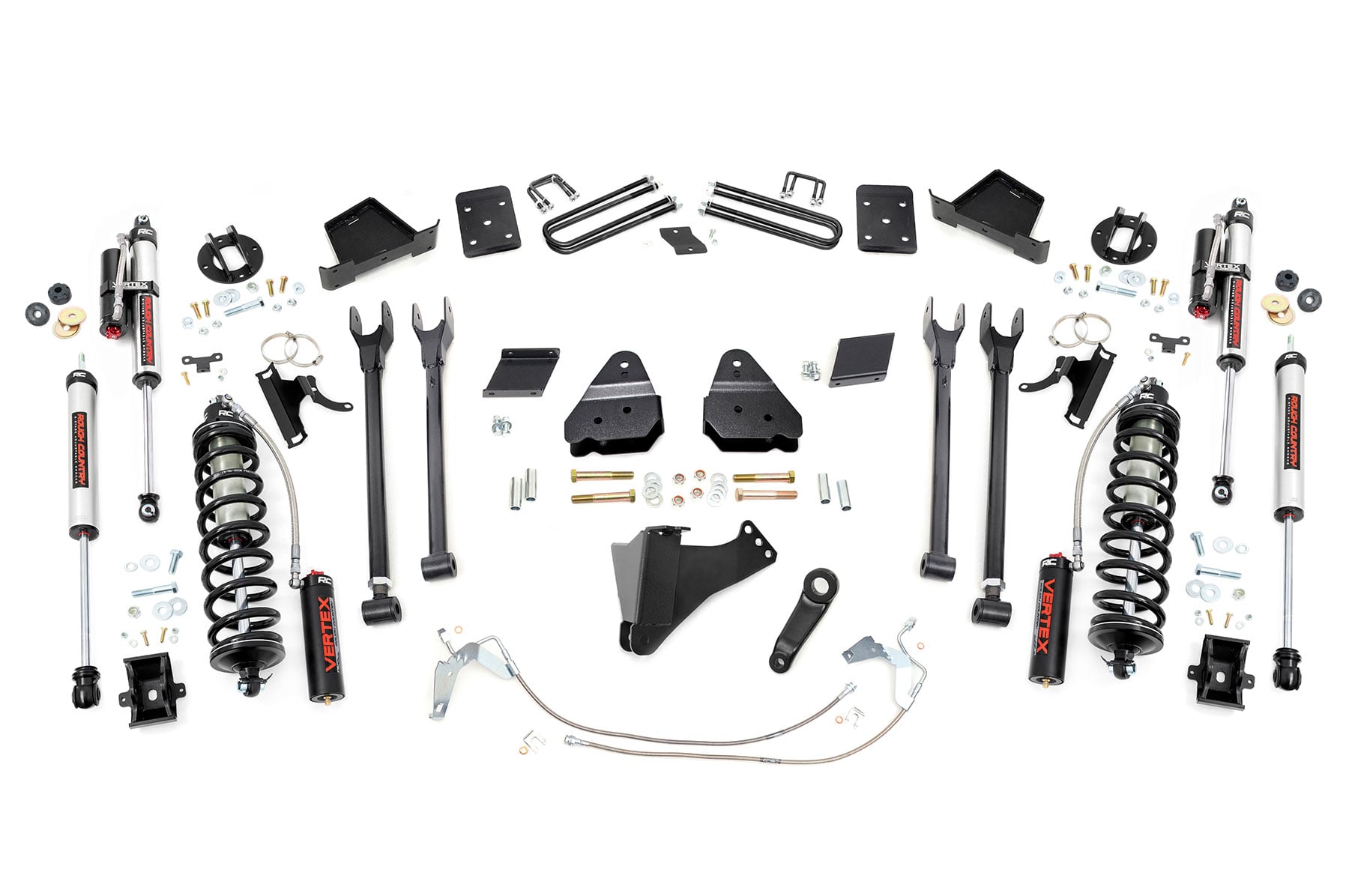 6 Inch Lift Kit 4 Link OVLD C/O Vertex Ford F-250 Super Duty (15-16) Rough Country