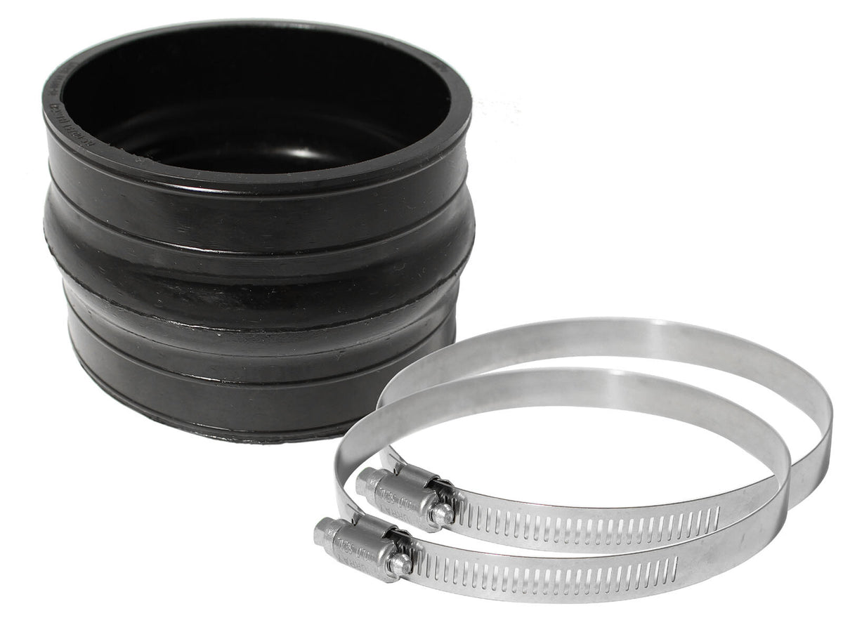 Magnum Force Cold Air Intake System Replacement Coupling Kit (4-1/4 Inch ID x 3 Inch L) Straight Coupler w/ Hump - Black aFe Power