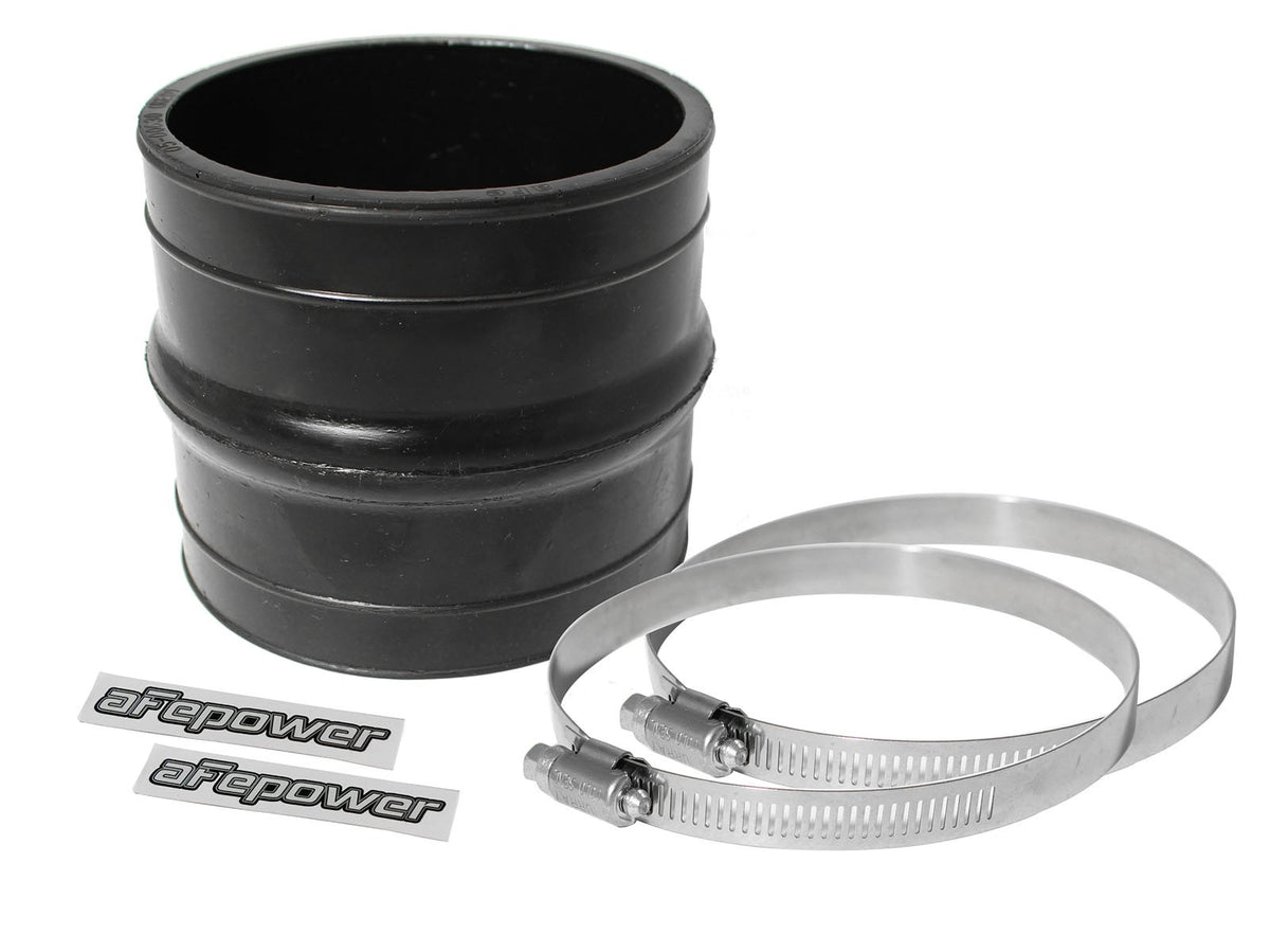 Magnum Force Cold Air Intake System Spare Parts Kit (4 Inch ID x 4 Inch L) Straight Coupler w/ Hump - Black aFe Power