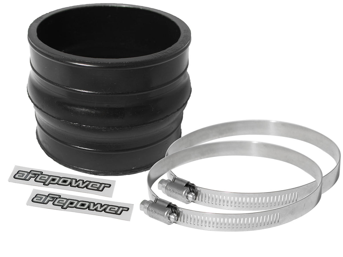 Magnum Force Cold Air Intake System Spare Parts Kit (3-1/2 Inch ID x 3 Inch L) Straight Coupler w/ Hump - Black Polyurethane aFe Power