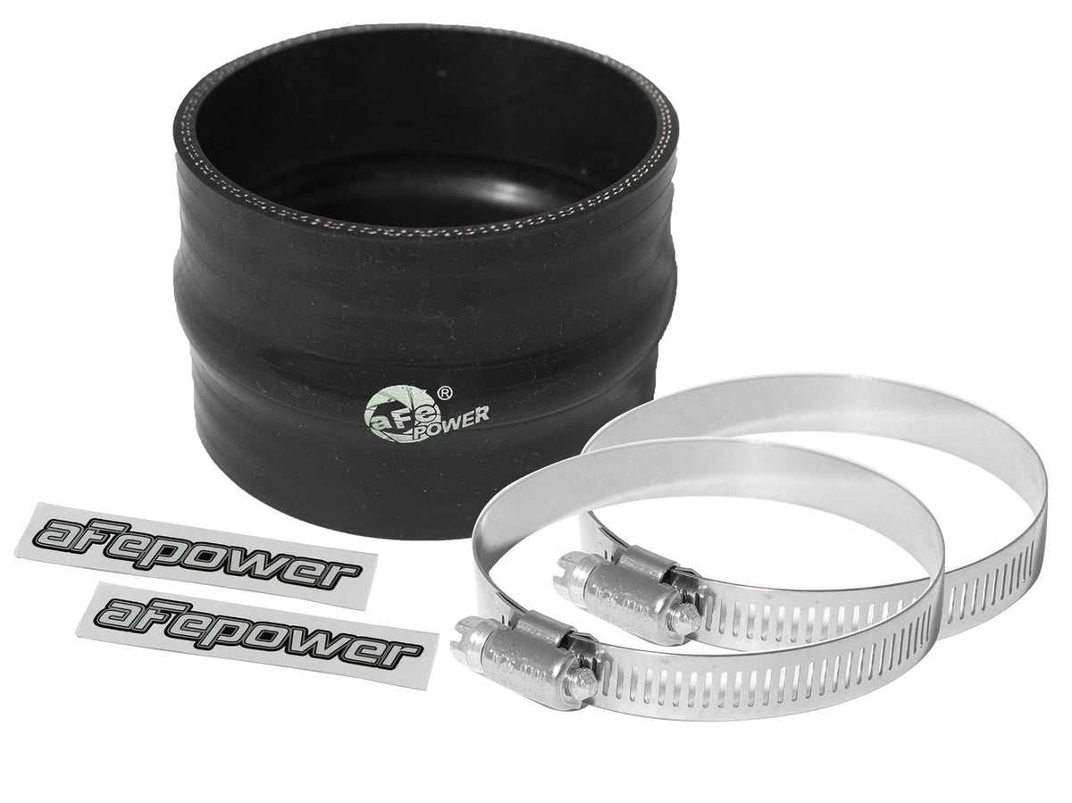 Magnum Force Cold Air Intake System Spare Parts Kit (3 Inch ID x 2-1/4 Inch L) Straight Coupler w/ Hump - Black aFe Power