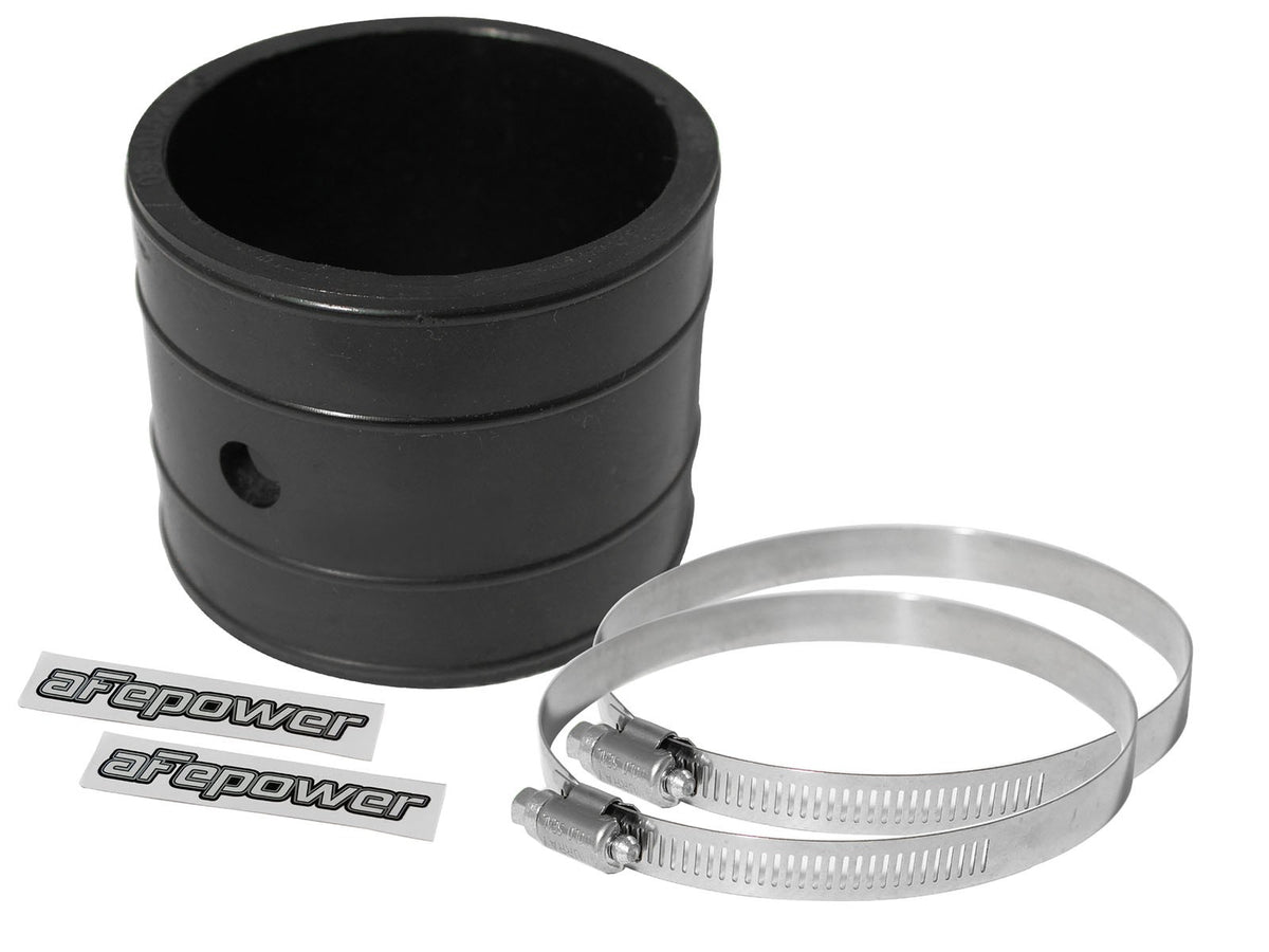 Magnum Force Cold Air Intake System Spare Parts Kit (2-3/4 Inch ID x 2-1/2 Inch L) Straight Coupler w/ Port - Black aFe Power