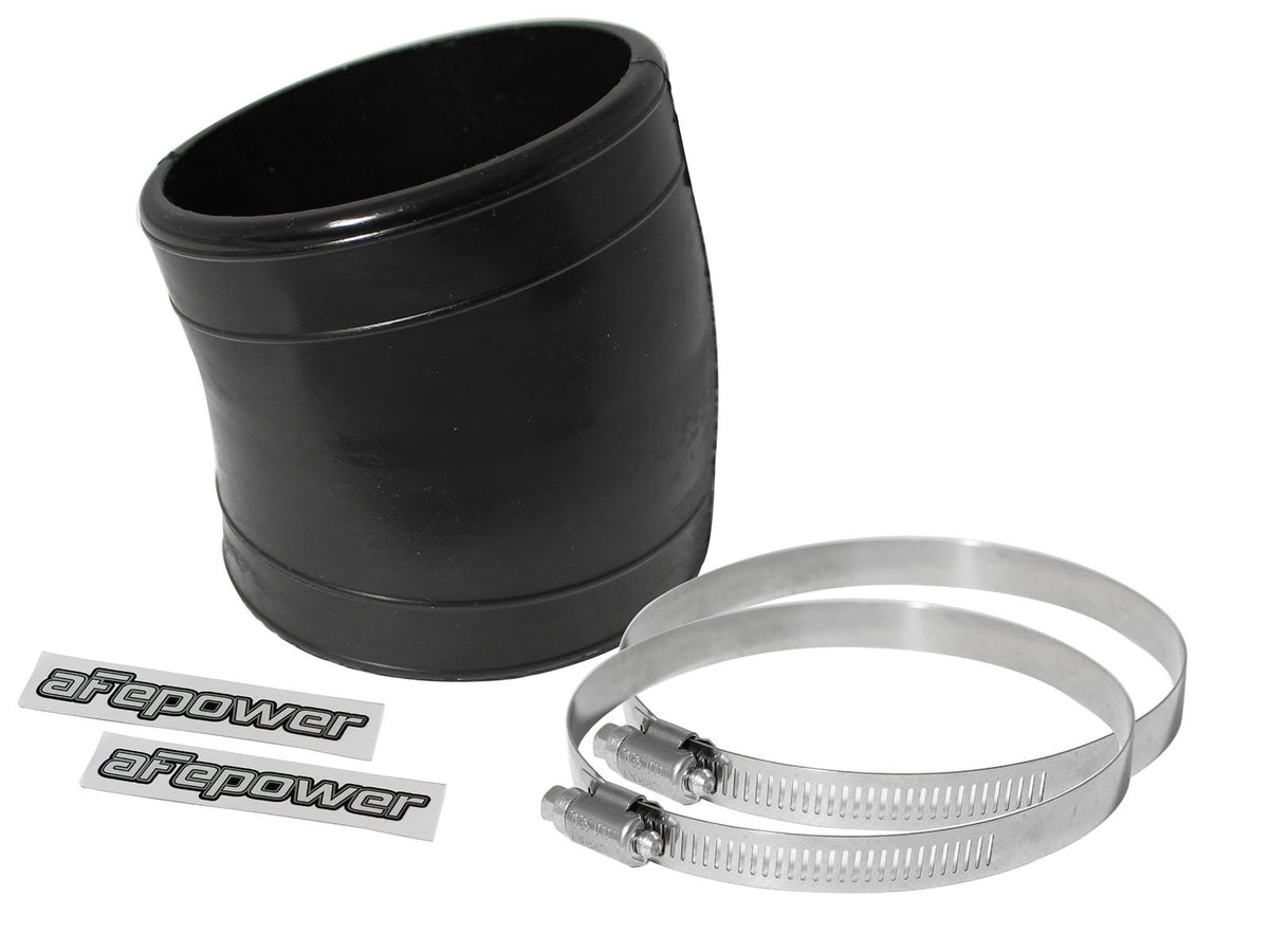Magnum Force Cold Air Intake System Spare Parts Kit (3-1/2 Inch ID x 3 Inch L x 15 Deg.) Elbow Coupler - Black aFe Power