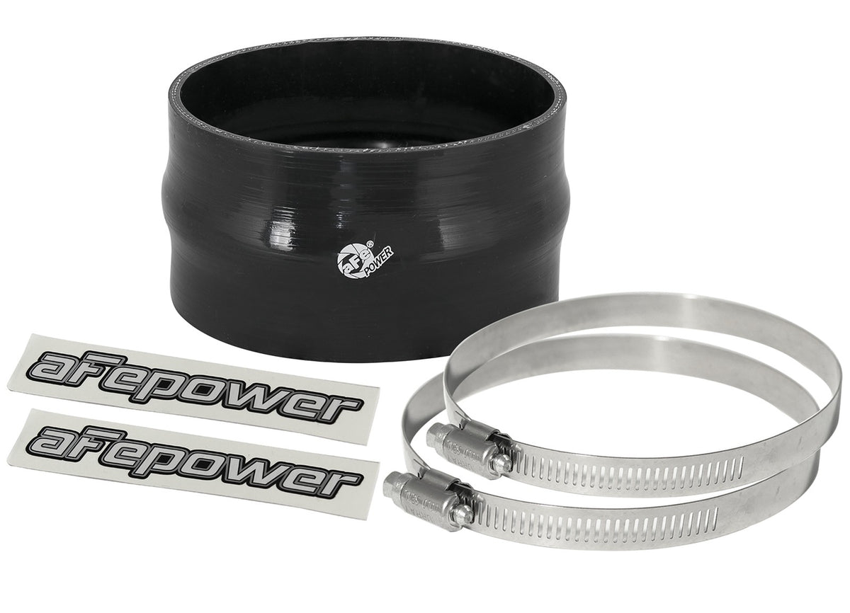 Magnum Force Cold Air Intake System Spare Parts Kit (5 Inch ID x 3 Inch L) Straight Coupler w/ Hump - Black aFe Power