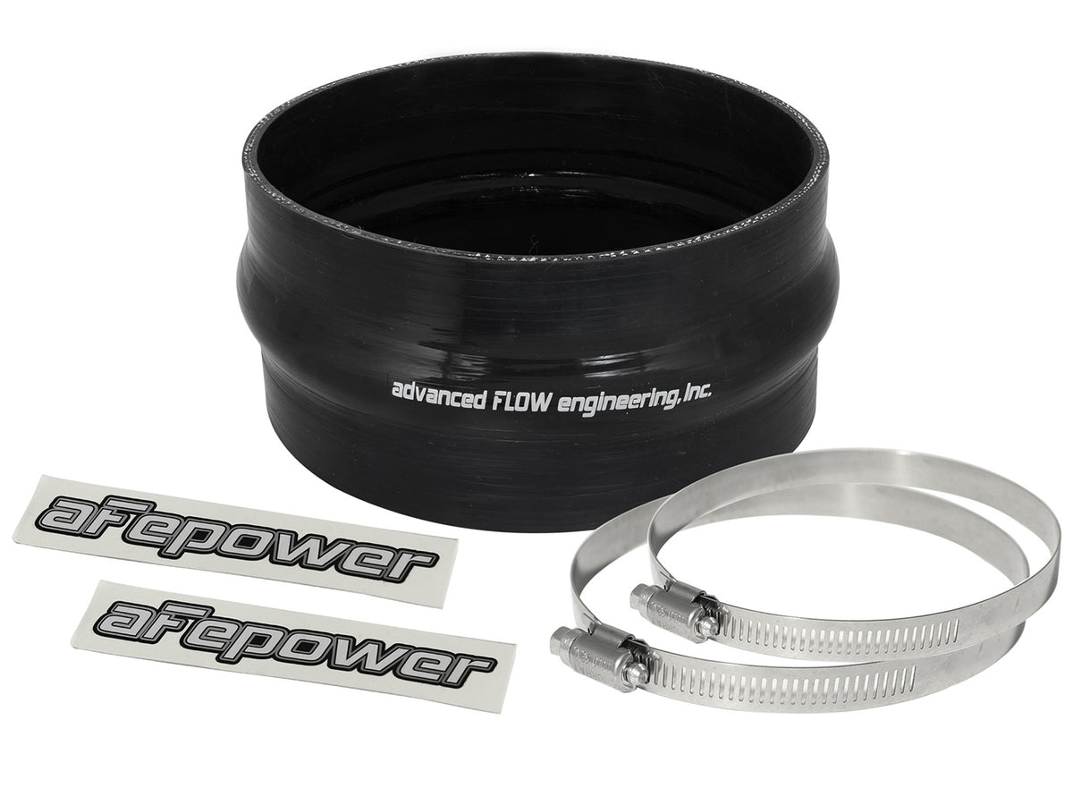 Magnum Force Cold Air Intake System Spare Parts Kit (6 Inch ID x 3 Inch L) Straight Coupler w/ Hump - Black aFe Power