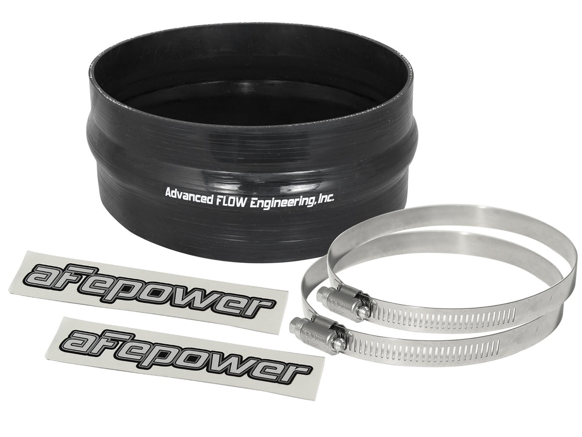 Magnum Force Cold Air Intake System Spare Parts Kit (6-1/4 Inch ID x 2-3/4 Inch L) Straight Coupler w/ Hump - Black aFe Power