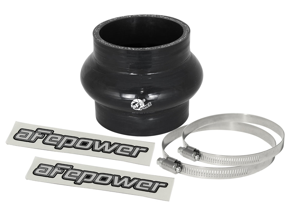 Magnum Force Cold Air Intake System Spare Parts Kit (2-3/4 Inch ID x 3 Inch L) Straight Coupler w/ Hump - Black aFe Power