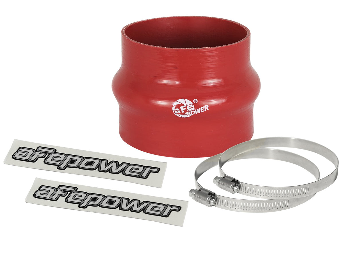 Magnum Force Cold Air Intake System Spare Parts Kit (3-3/4 Inch ID to 3-1/2 Inch ID x 3 Inch L) Straight Reducing Coupler - Red aFe Power