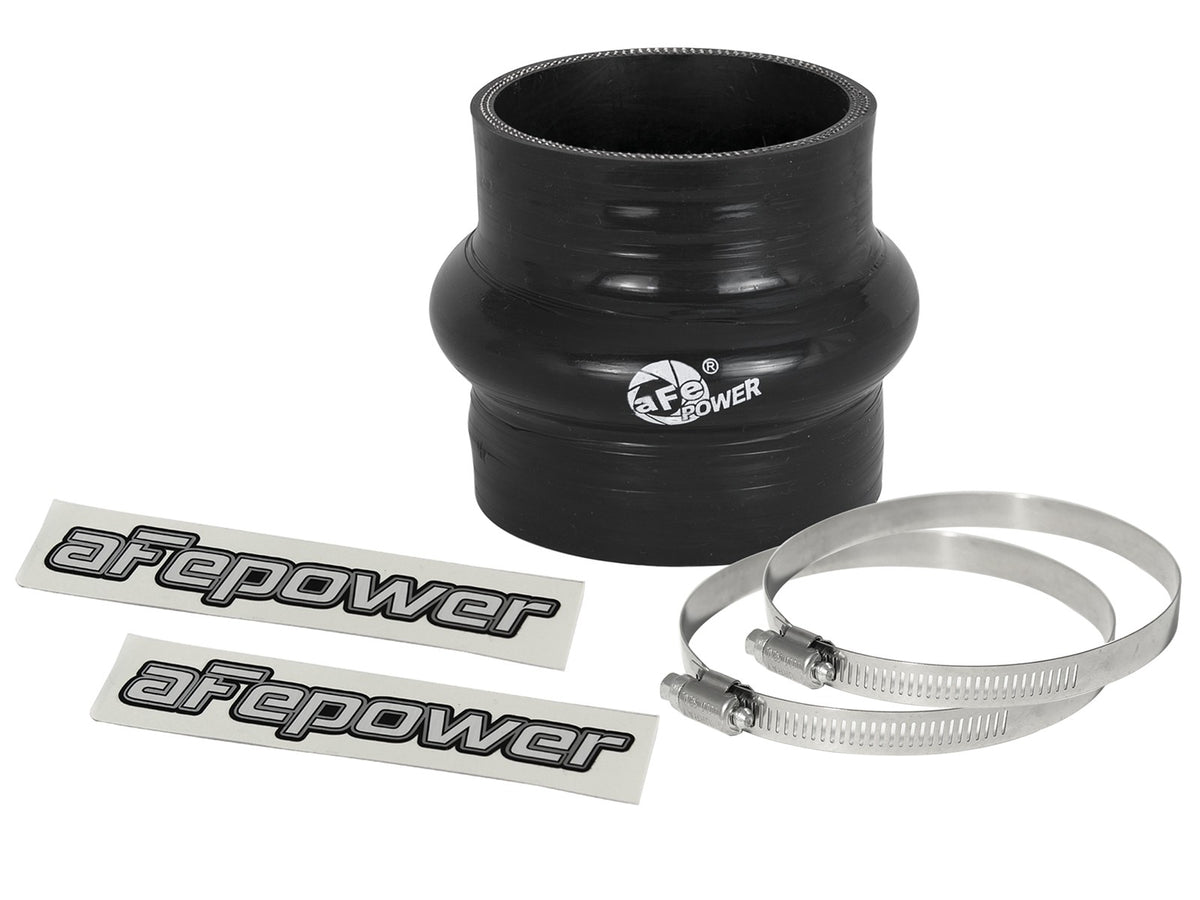 Magnum Force Cold Air Intake System Spare Parts Kit (3 Inch to 2-3/4 Inch ID x 3 Inch L) Straight Reducing Coupler w/ Hump - Black aFe Power
