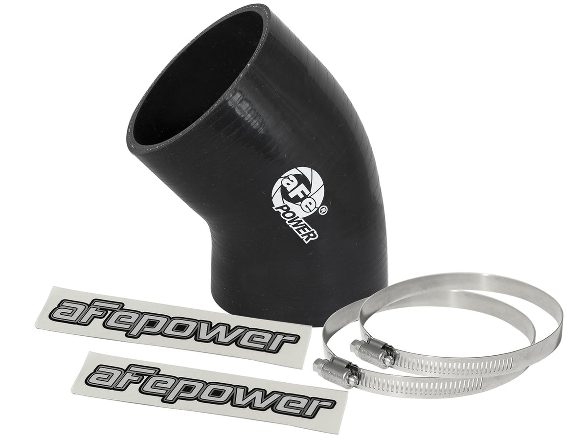 Magnum Force Cold Air Intake System Spare Parts Kit (3 Inch ID to 3-1/4 Inch ID x 45 Deg.) Elbow Reducing Coupler - Black aFe Power