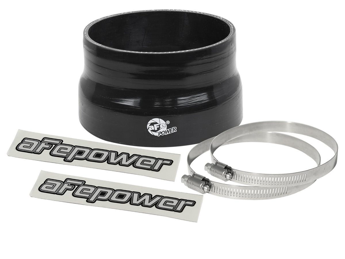 Magnum Force Cold Air Intake System Spare Parts Kit (4-1/4 Inch ID to 3-3/4 Inch ID x 2-1/4 Inch L) Straight Reducing Coupler - Black aFe Power