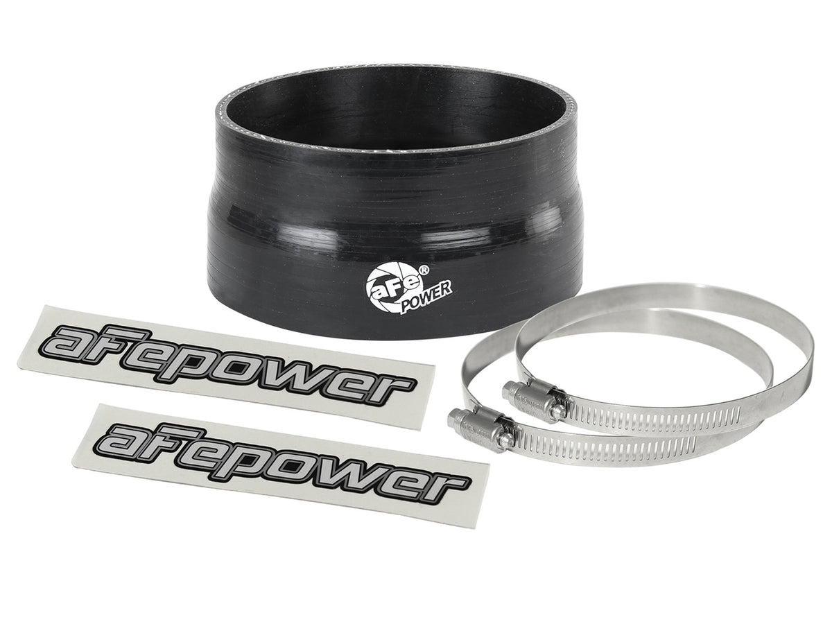 Magnum Force Cold Air Intake System Spare Parts Kit (4 Inch ID to 3-4/5 Inch ID x 2 Inch L) Straight Reducing Coupler - Black aFe Power