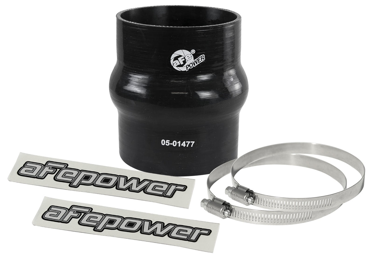 Magnum Force Cold Air Intake System Spare Parts Kit (3-1/8 Inch ID x 4 Inch L) Straight Coupler w/ Hump - Black aFe Power
