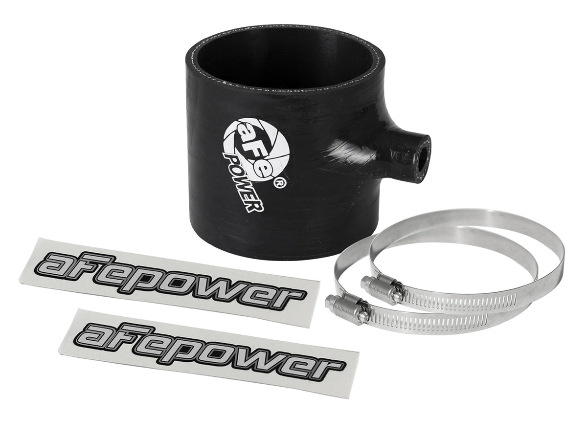 Magnum Force Cold Air Intake System Spare Parts Kit (2-1/2 Inch ID x 2-1/2 Inch L) Straight Coupler w/ Port - Black aFe Power