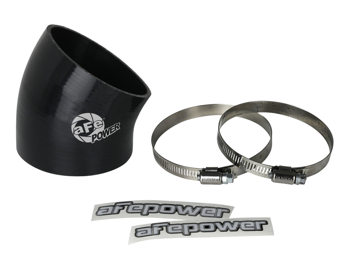 Magnum Force Cold Air Intake System Spare Parts Kit (3-1/2 Inch ID x 30 Deg.) Elbow Coupler - Black aFe Power