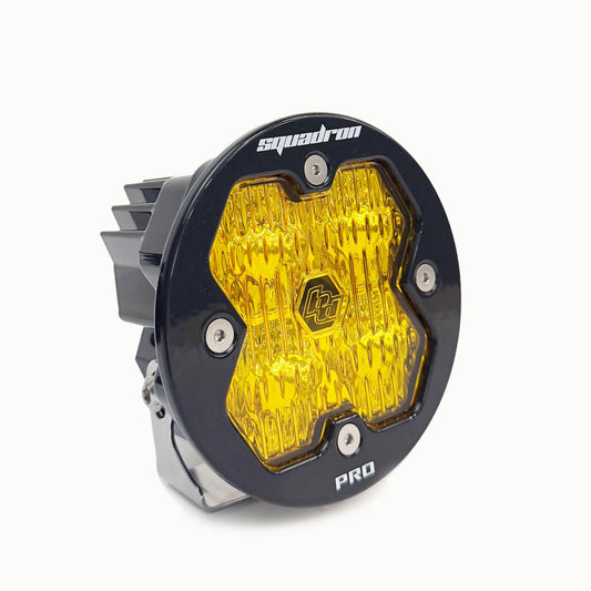 Squadron-R 2.0 Pro Black LED Auxiliary Light Pod Universal Amber Baja Designs