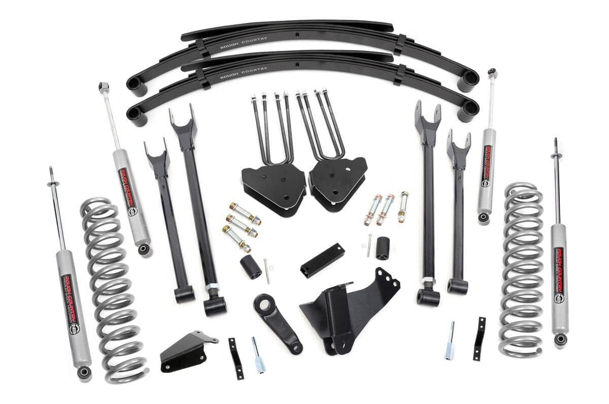 8 Inch Lift Kit | 4 Link | RR Springs | Ford F-250/F-350 Super Duty (05-07) Rough Country