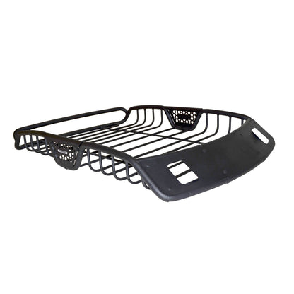 SR20 Tubular Steel Roof Rack With 2x Light Mount Openings 60 Inch Long Textured Black Go Rhino