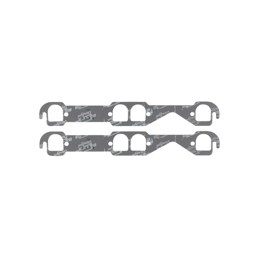 Ultra-Seal Header Gaskets Fits 1955-1991 Chevrolet 262-400 Gen I Small Block D-Shaped Ports, 1.55 Inch x 1.71 Inch Mr Gasket