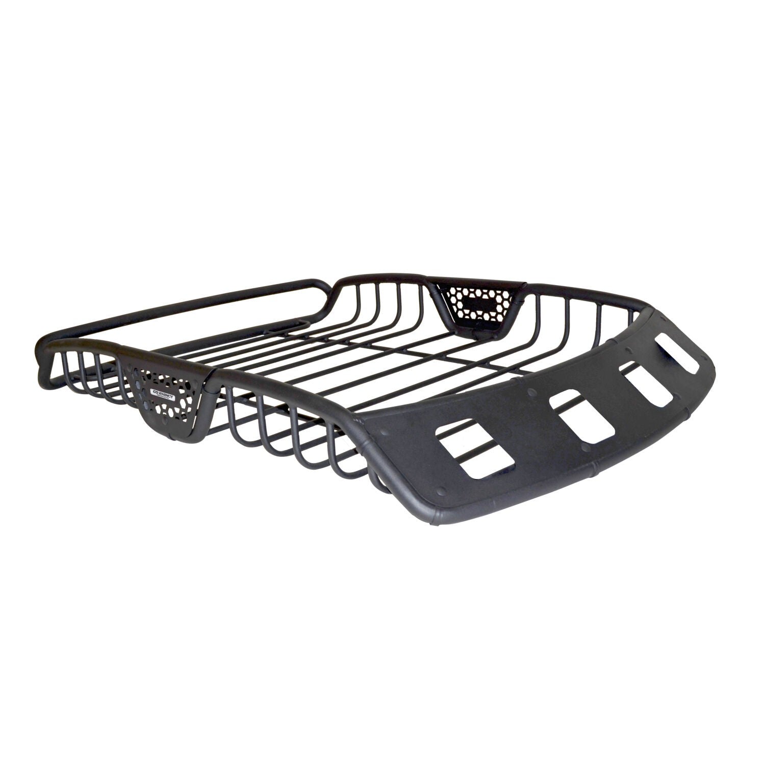SR40 Tubular Steel Roof Rack With 4x Light Mount Openings 48 Inch Long Textured Black Go Rhino