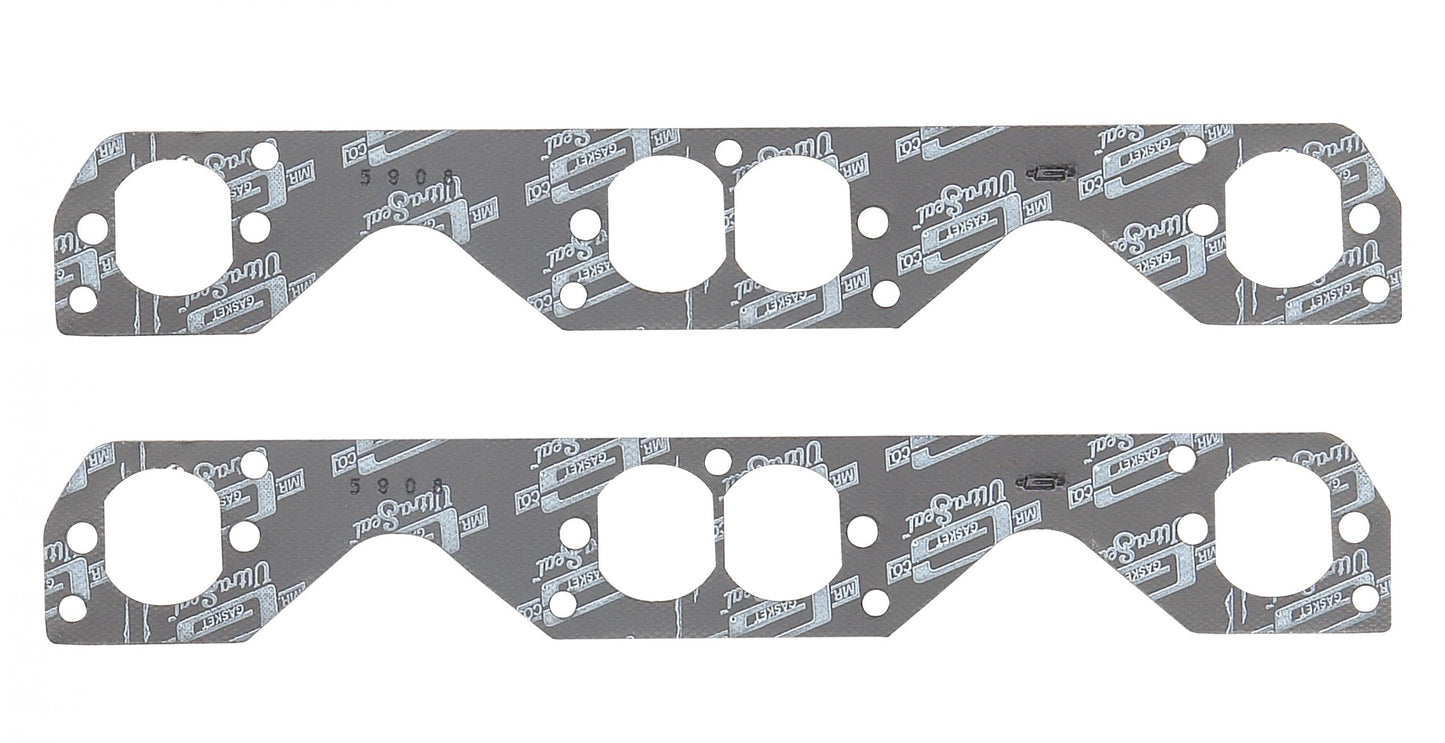 Ultra-Seal Header Gaskets Fits 1955-1991 Chevrolet 262-400 Gen I Small Block Stock Ports. Perfect for Hooker combination reversion plates Mr Gasket