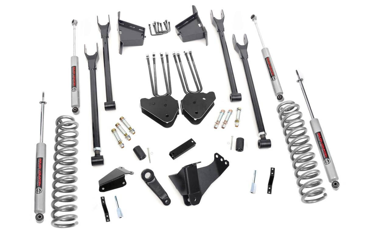 Rough Country 8 Inch Ford 4-Link Suspension Lift Kit 05-07 F-250/350 4WD Diesel Rough Country
