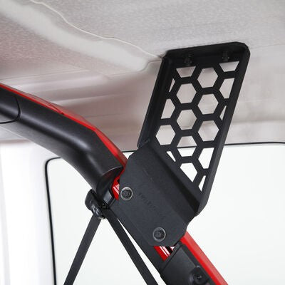 5910013T SRM Roll Bar Mounting Kit Jeep JLU Mount Textured Black 2018-2026 Jeep Wrangler Go Rhino-1