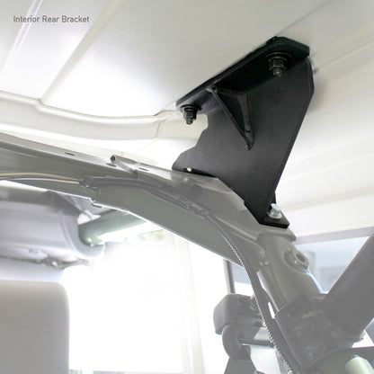 SRM Roll Bar Mounting Kit Jeep JK Mount Textured Black For 2007-2018 Jeep Wrangler JK Go Rhino-2