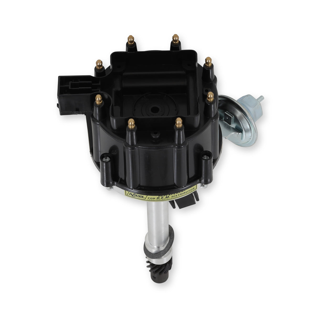 Ready To Run Distributor GM Hei No Coil Chevrolet V8 Black Cap ACCEL-2
