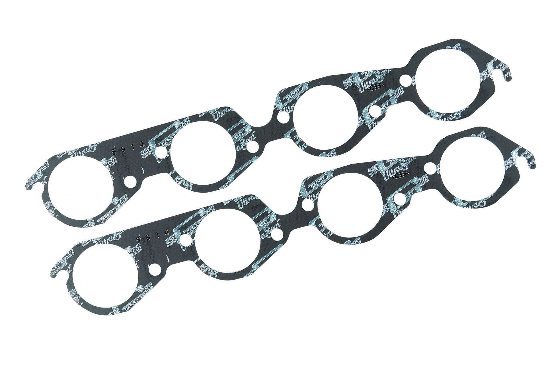 Ultra-Seal Header Gaskets Fits 1965-1990 Chevrolet 396-454 Mark IV Big Block Round Ports, 2.40 Inch Mr Gasket