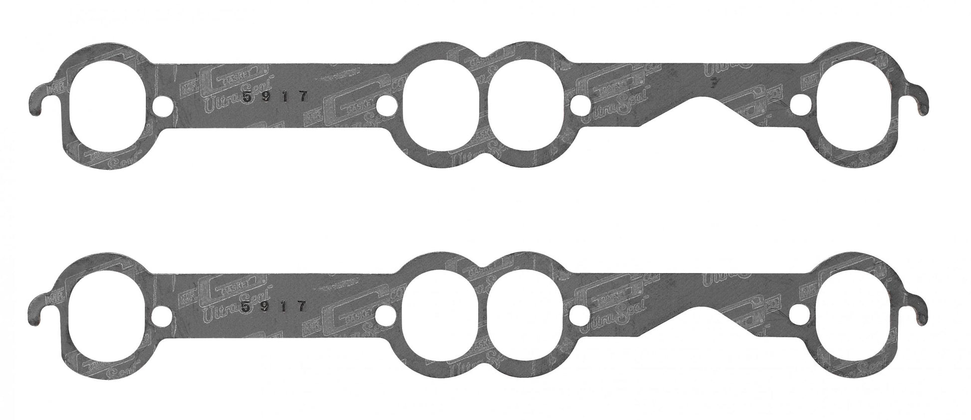 Ultra-Seal Header Gaskets Fits 1955-1991 Chevrolet 262-400 Gen I Small Block Oval Ports, 1.50 Inch x 1.82 Inch Mr Gasket