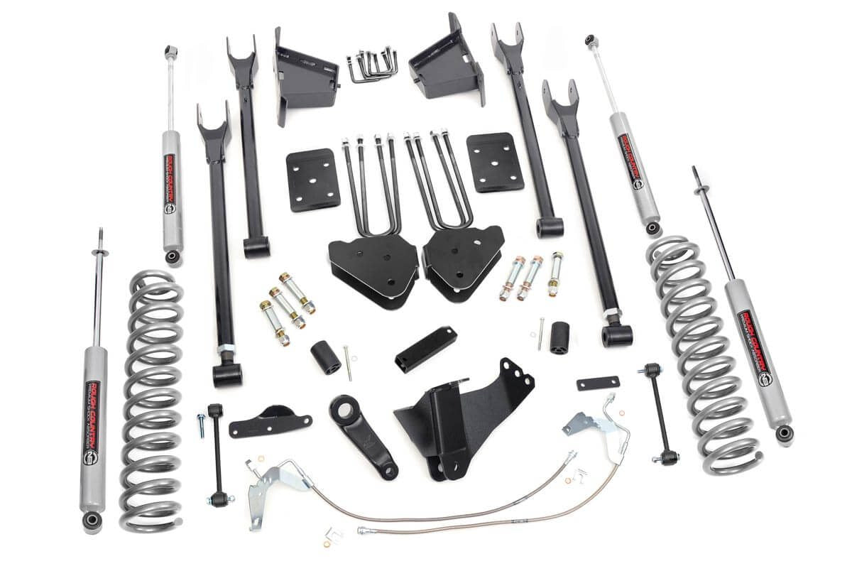 Rough Country 8 Inch Suspension Lift Kit 4-Link 08-10 F-250/350 4WD Rough Country